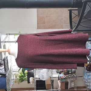 Olivia Sky Woman's Red Sweater/Dress Tunic Size Large